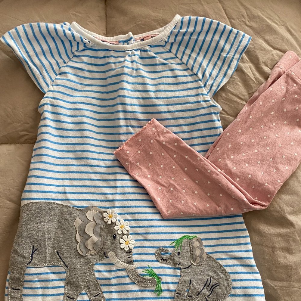 Mini Boden Tunic / Legging Bundle, Size 12 - 18 months